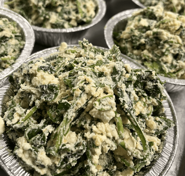 cheesy spinach